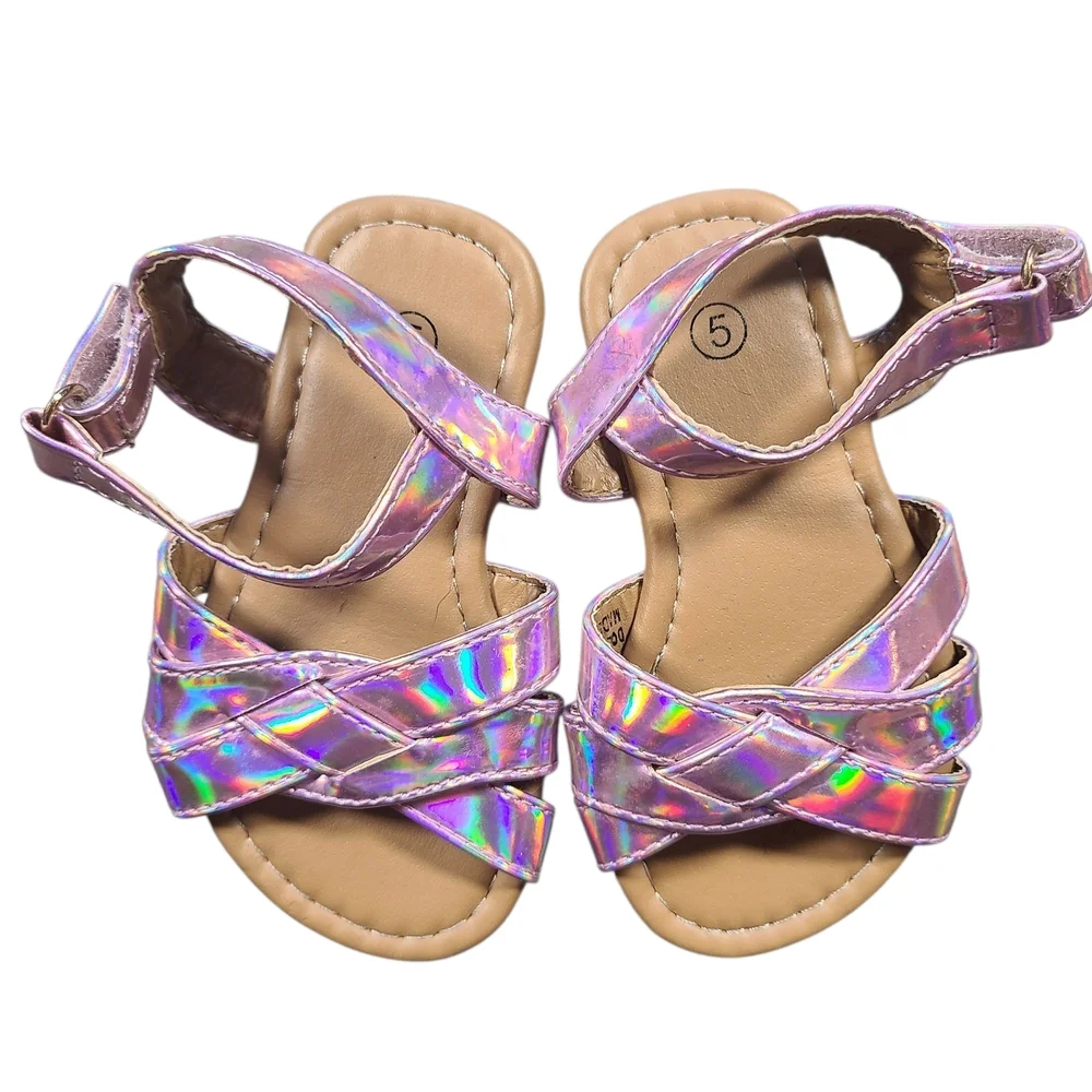 Toddler Girl Sandals Bundle Size 5 | 3 Pairs Cat & Jack Kenneth Cole - Picture 3 of 10